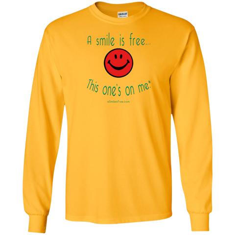 G240 LS Ultra Cotton T-Shirt Smile Rasta/Africa RGY