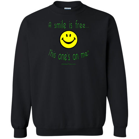 G180 Crewneck Pullover Sweatshirt  8 oz. Smile Jamaica YGB