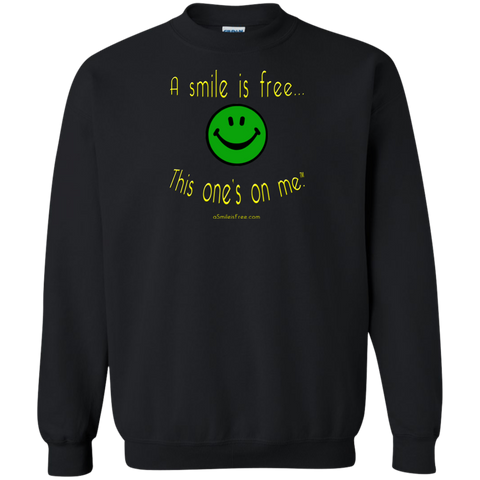 G180 Crewneck Pullover Sweatshirt  8 oz. Smile Jamaica GYB